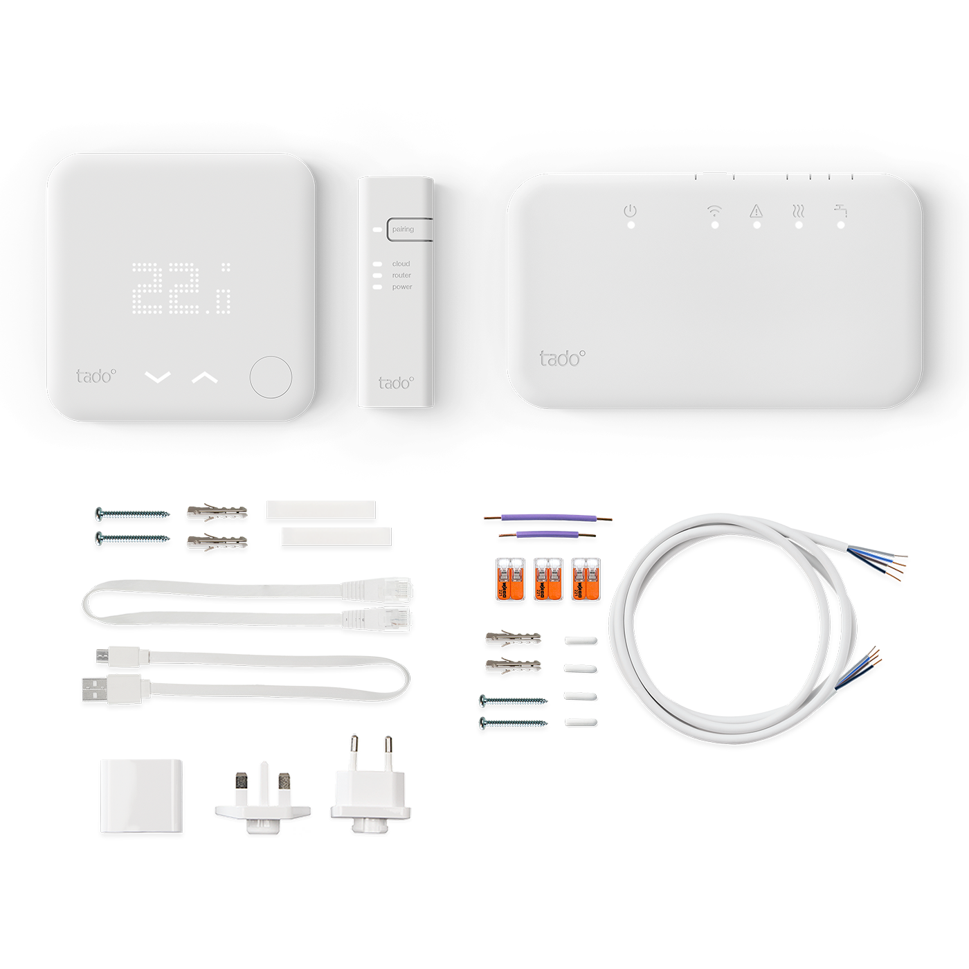 Wireless Smart Thermostat Starter Kit V3+ with Hot Water Control with installation service